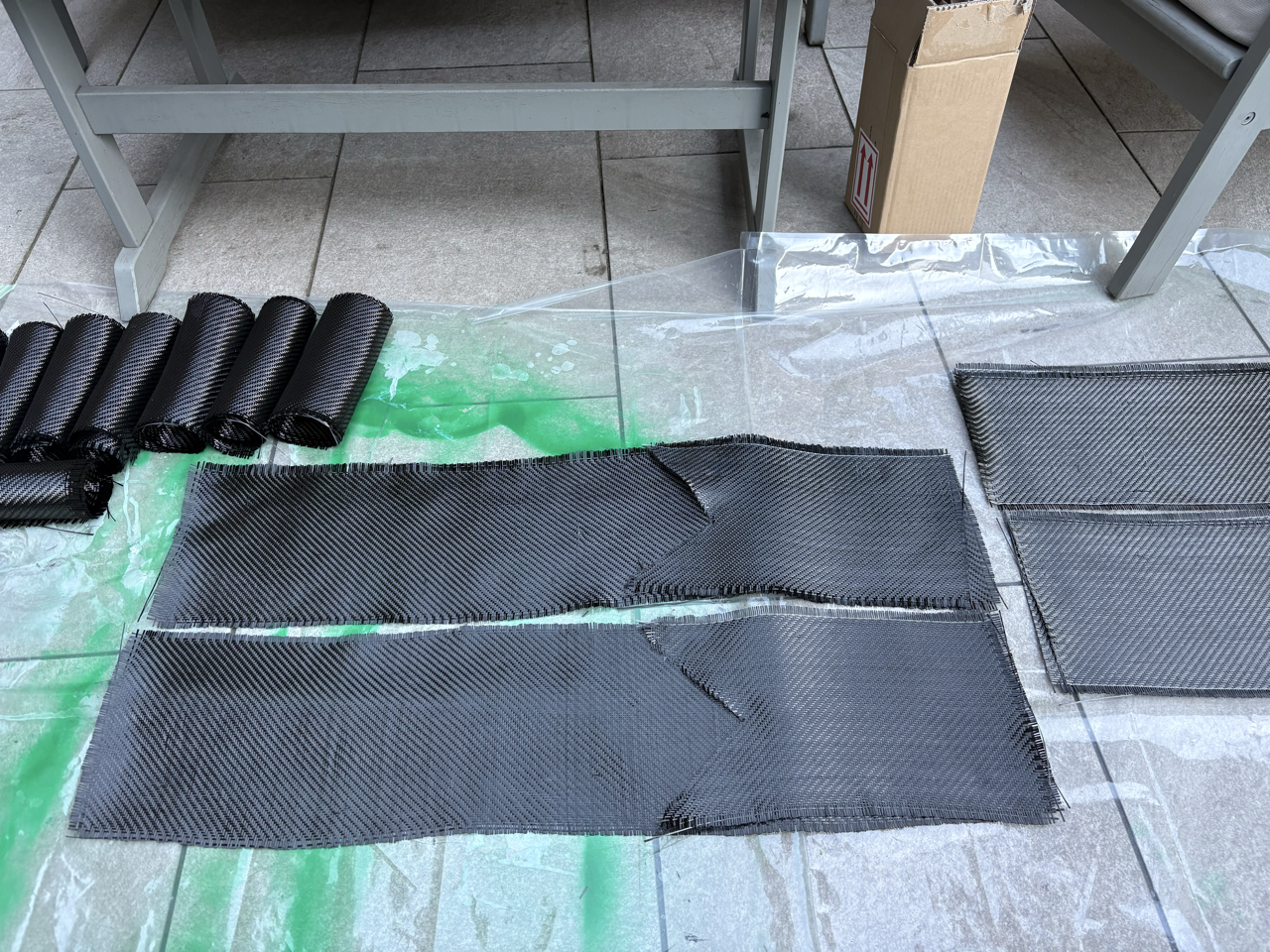 Cutting Carbon Cloth
